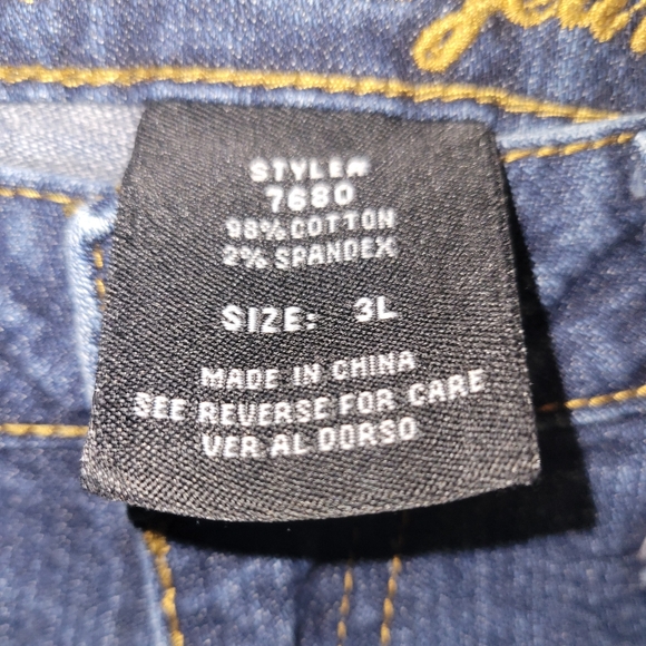 Wet Seal Dark Wash Straight Leg Jeans sz. 3 Long - Picture 3 of 4